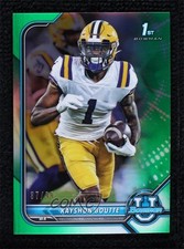 2021-22 Bowman U Chrome Prospects Green Refractor 37/99 Kayshon Boutte #35 03ks