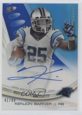 2013 Topps Platinum Rookie Refractors Blue 41/99 Kenjon Barner #A-KB Auto w3h