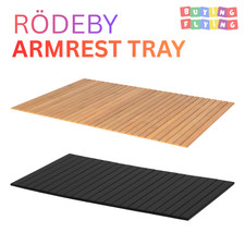 IKEA RÖDEBY Sofa Armrest Tray Bamboo Flexible Couch Arm Table Snack Tray UK