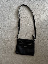 Sale - Dana Buchman Black Leather Shoulder Bag/ Crossbody/ Purse