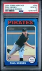 2024 Topps Heritage Paul Skenes Dark Blue Border #594 Rookie RC PSA 10 Gem Mint