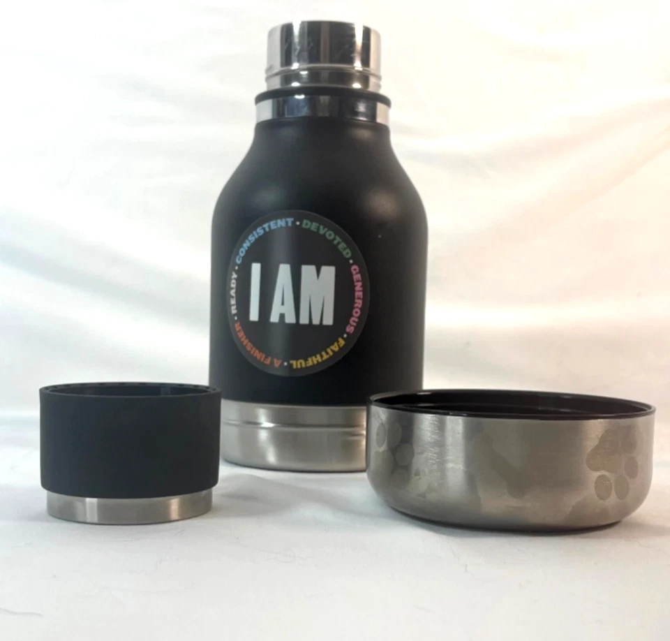 Insulated Water Bottle & Dog Bowl Set, Buddy Bowl set - 37 Oz Travel Essential - Image 2 of 4