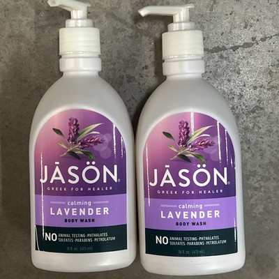 Jason Natural Products Body Wash Calming Lavender 16 fl Oz Each - Lot of 2