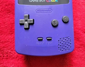 Nintendo Gameboy Color GBC Grape Purple CGB-001 Handheld System Console TESTED 