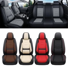 Leather Seat Covers Set for 2011-2026 RAM 1500 2500 3500 Front & Rear Protector