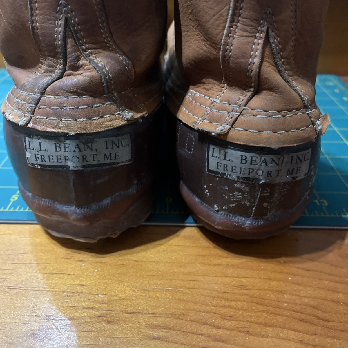VTG LL Bean INC Rare Duck Boots Fishing Size 13 D Made in USA