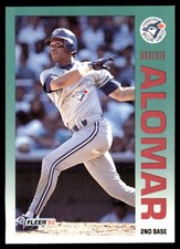 Roberto Alomar 1992 Fleer #323 Blue Jays MLB READ FREE SHIPPING AutographDen