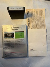 Touchdown Football (Atari 7800, 1988) Complete With Manual Tested Clean Working!