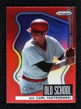 2022 Panini Prizm Old School Red Prizm Carl Yastrzemski #OS-8 HOF 0s1o