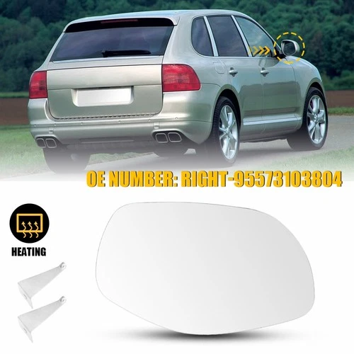 Heated Mirror Glass For 2008-10 Porsche Cayenne Passenger Side Right 95573103804