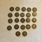Barber 90 % Silver Dimes 22 Dimes