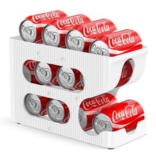 Soda Can Organizer for Pantry/Fridge, Automatic Rolling Pop Can Dispenser/Sto...