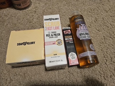 4 Soap & Glory Cleansing Balm w/Vitamin C Glow Peel Polish Lip Balm Shower oil 