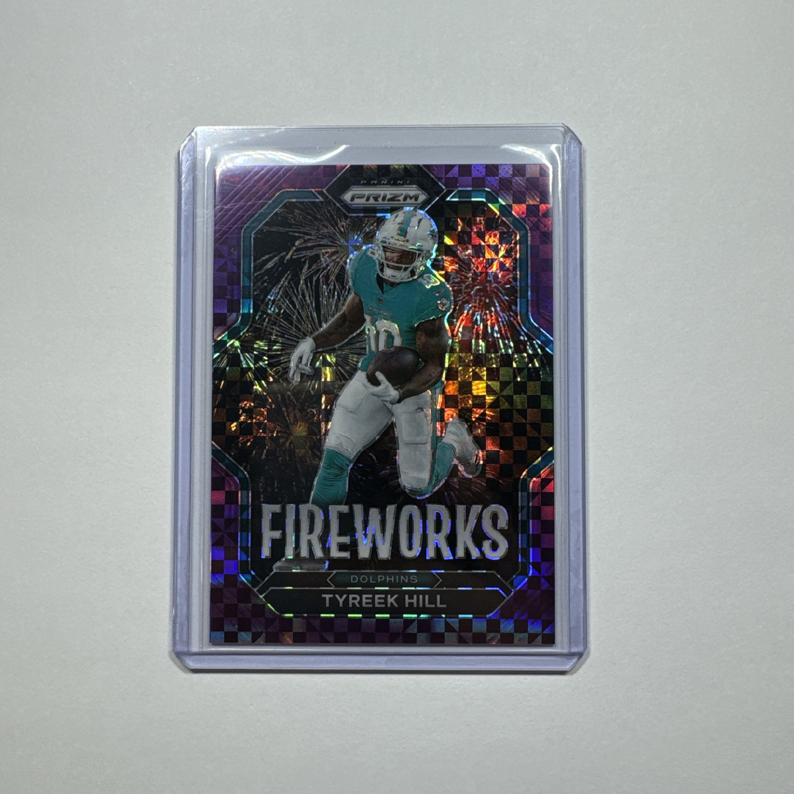 2022 Panini Prizm Tyreek Hill Fireworks Purple Power 26/49