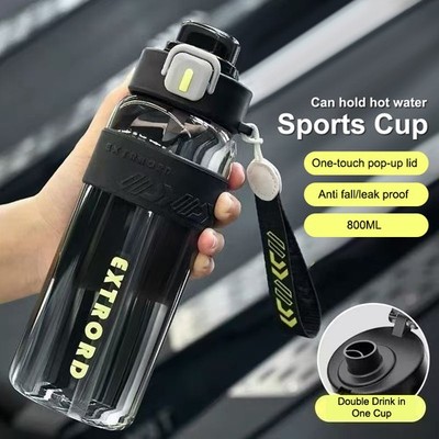 1200ml Liter Large Capacity Sports Water Bottle Leak Proof Outdoor Fitness J-ym