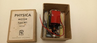 Physica Ersatzmotor Type M1 4-8 Volt  Ersatzteil Lokomotive in OVP