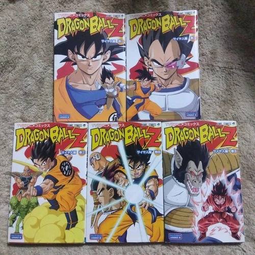 Dragon Ball Z Edición TV Anime Cómics Saiyan Saga Juego Completo 5 Volúmenes Color