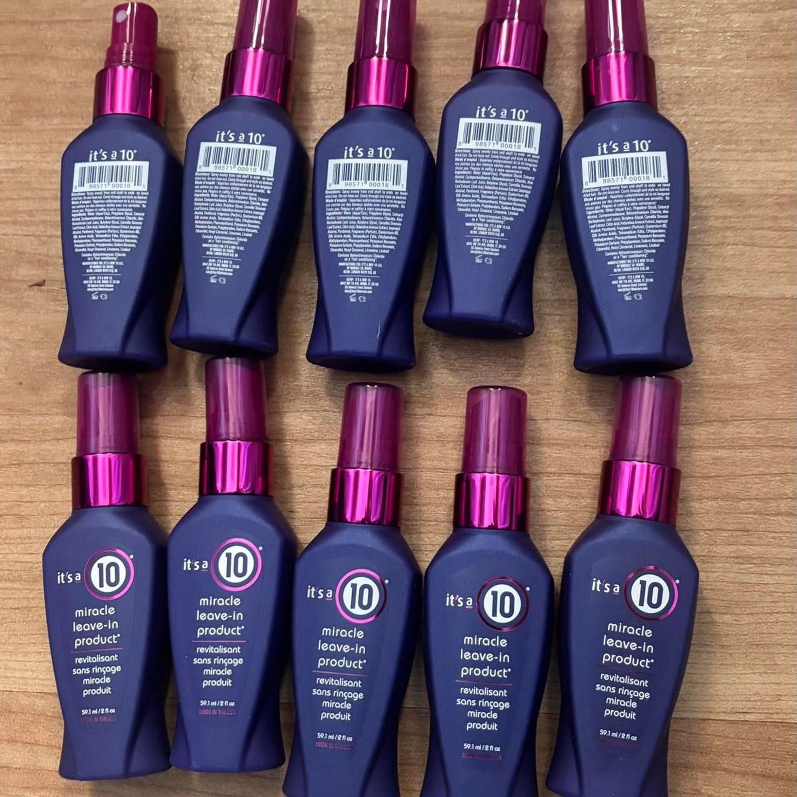 It's a 10 Miracle Leave-In Hair Treatment 2 oz (Lot of 10) Care Bundle Set