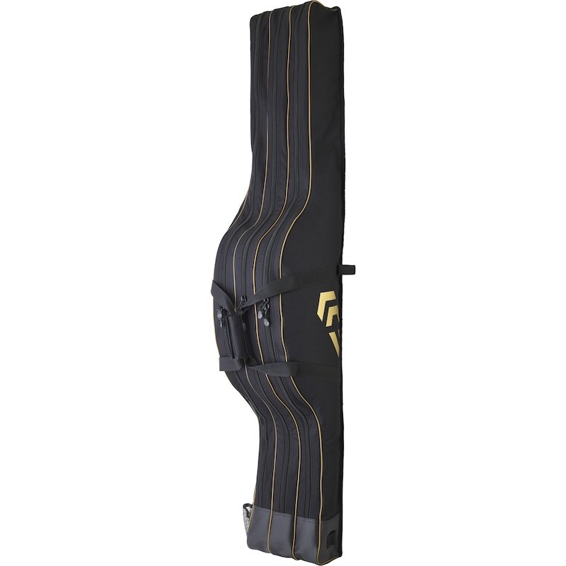 Daiwa Fourreau Semi-Rigide pour 3 cannes surfcasting avec moulinets en nylon noir 165cm
