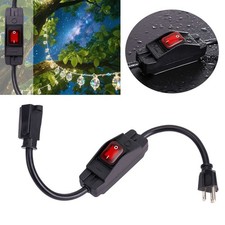 3-Prong Outdoor Extension Cord with Switch On/Off Waterproof Switch 15A 1875W