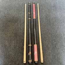 Tarik Sakura Black & Pink Inlaid Split Butt Pool Cue