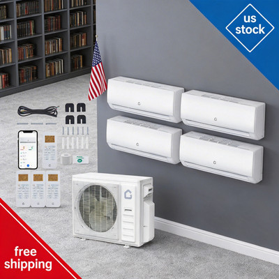 4 Zone Split 35000BTU Ac/Heating System 9K+9K+12K+18K Air Conditioner 230V Mini