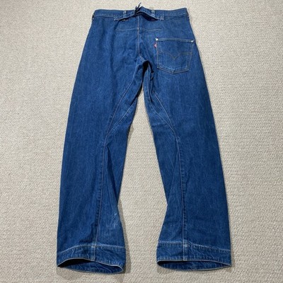 Levis Engineered Jeans Herren 32x31* mittelblau normal gedreht Denim Schnalle hinten