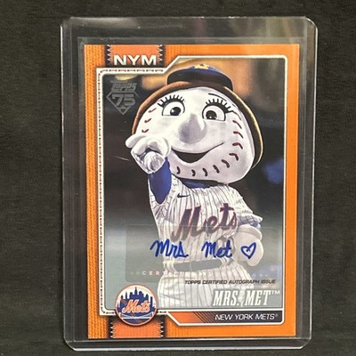 2026 Topps Celebration Mrs. Met Orange Auto #/25  SSP NY Mets Tough to Pull