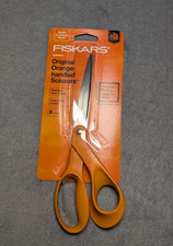 Fiskars Original Orange-Handled Scissors 8 Inch Stainless Steel Blades New