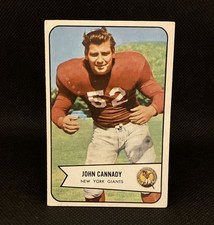 1954 Bowman John Cannady #19 New York Giants Indiana University Vintage Football