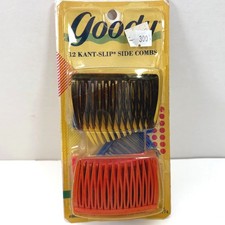 Goody Side Combs Kant-Slip 12-Pack Multi-Color Women NOS NIB
