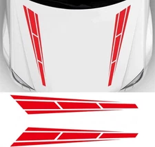 Universal Hood Decal Sticker DBS001 Car Racing Body Side Vinyl Red 