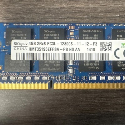 SK hynix 4GB DDR3L SO-DIMM PC3L-12800S 204-Pin RAM HMT351S6EFR8A-PB