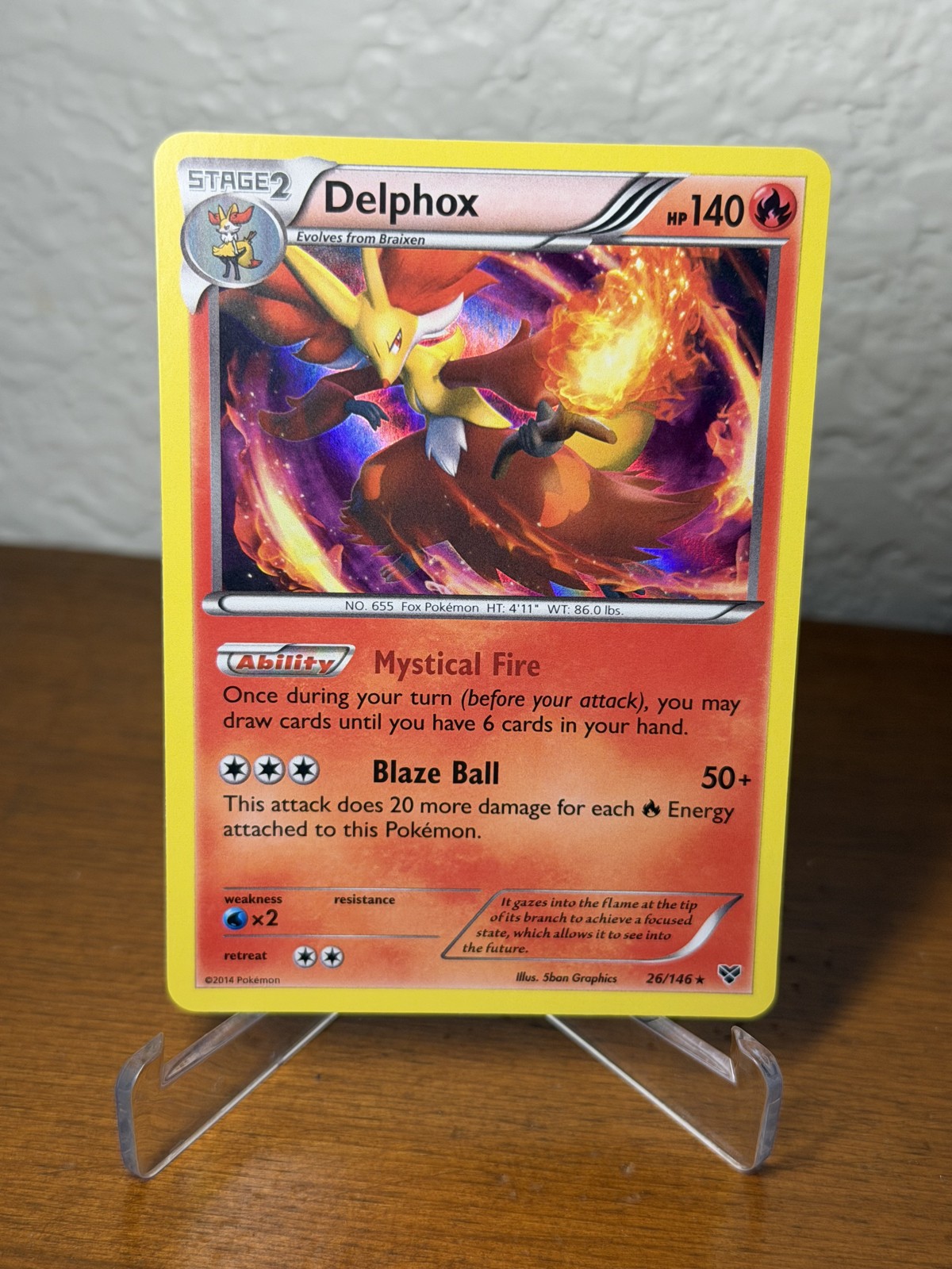Delphox 26/146 XY Holo Pokemon Card