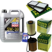 Mann Inspektionspaket 5L Liqui Moly Special Tec 5W-30 FüR Mazda 3 1.6 MZR-CD