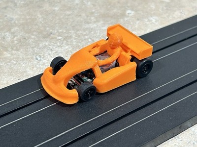SCS Hobbies 3D AFX Mega G + 1.5 Go Kart Super Kart Ho Slot Car Body Orange