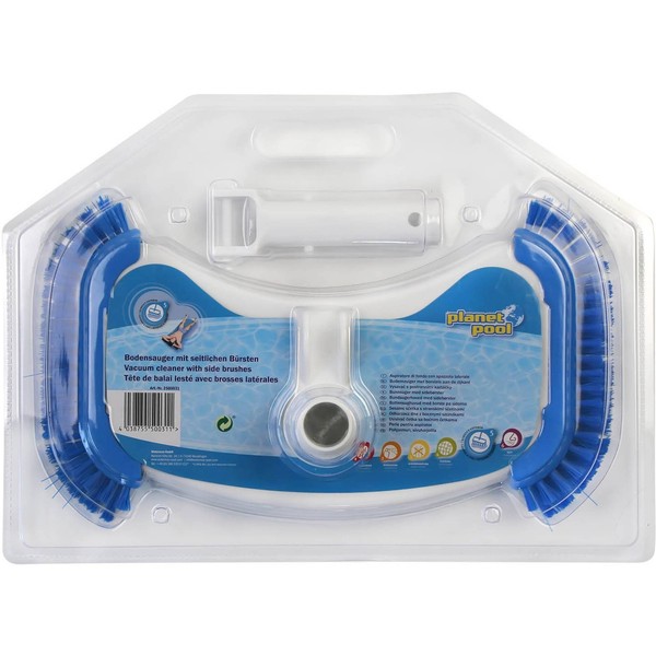 Pool Bodensauger Mit BüRsten Und Schlauchanschluss 32 & 38 Mm FüR Teleskopstange-image