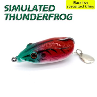 Simulated Thunder Frog Road Runner Bait 5.5cm/13g Noise Piece Floating Blackfish