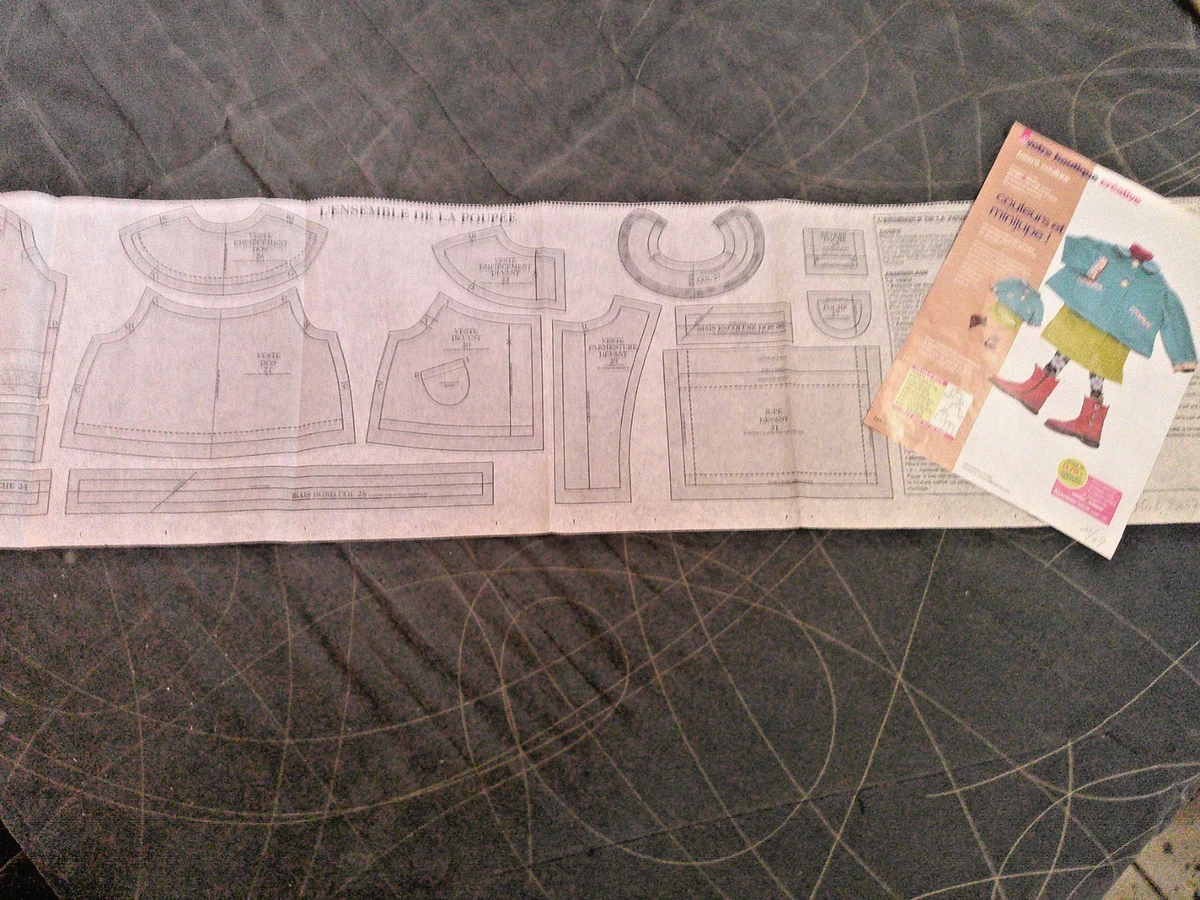rare 1996 lot 9 patrons Poupée modes et travaux/originaux PORT GRATUIT
