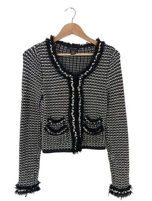 WHITE HOUSE BLACK MARKET Strickblazer Damen Blazer Gr. DE 34 hellgrau