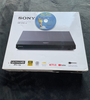 Sony Ubp-x700m 4k Ultra HD Blu-ray Player + Monty Python Holy Grail 4k disc
