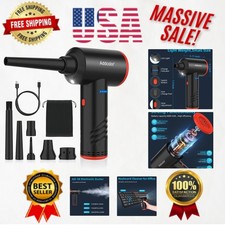 Versatile Electric Air Duster with LED Light - Perfect for Electronics More