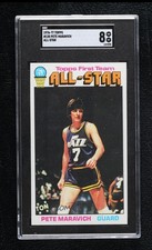 1976-77 Topps All-Star Pete Maravich #130 SGC 8 NM-MT HOF