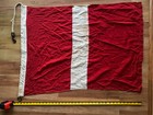 Antique Cotton 1944 US Navy  Signal Flag Maritime  Burgee  32”x36 — photo 2
