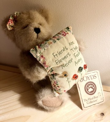 Vintage Boyds Bears Plüschbär Mia Friends Are Flowers ca. 8 Zoll Neu Sonstige