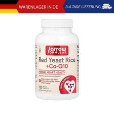 Jarrow Formulas, Red Yeast Rice + CoQ10, Rotschimmelreis + CoQ10, 120 pflanzlich