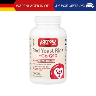 Jarrow Formulas, Red Yeast Rice + CoQ10, Rotschimmelreis + CoQ10, 120 pflanzlich