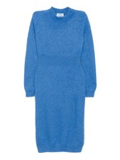 Prada - Blue Mohair Long Sleeve Dress