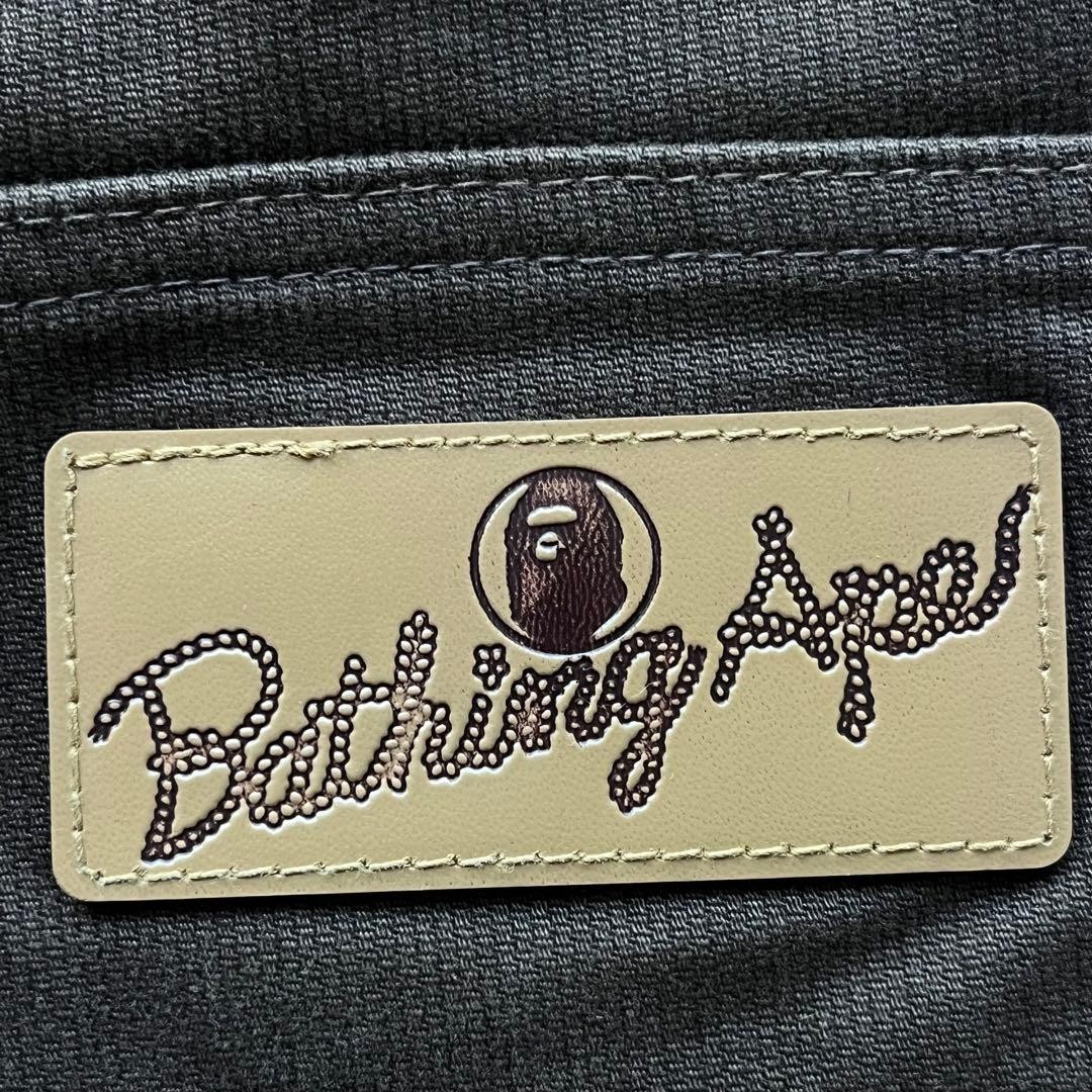 A BATHING APE Cotton Straight Pants Brown XS BA0226247 thumbnail 6