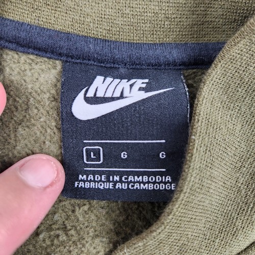 Nike Jacket Shacket Mens L Blue Full Zip Pockets Mock Neck Colorblock - Picture 2 of 5